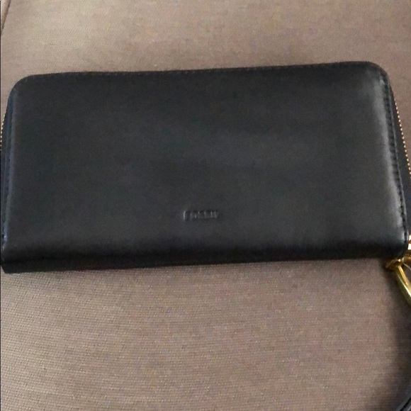 Black fssil wallet leather nwt - Picture 9 of 11